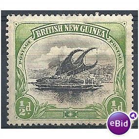 Papua 1901 SG9 1/2d Black & Yellow-Green Mounted.Mint.