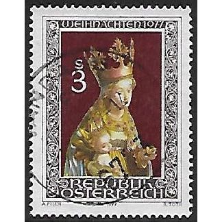 Austria Mi 1562: The Enthroned Madonna with Child (artist unknoen).
