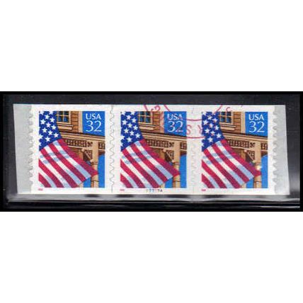 Used 2915A 32c U.S. Flag Over Porch Very Fine PNC 77777A/3 10x10 P/UL PA3606