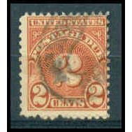 Used J81 2c Postage Due Average WA1301