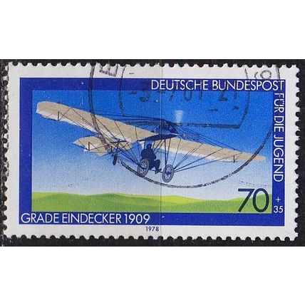GERMANY BUND [1978] MiNr 0967 ( O/used ) Flugzeug