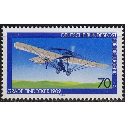 GERMANY BUND [1978] MiNr 0967 ( **/mnh ) Flugzeug