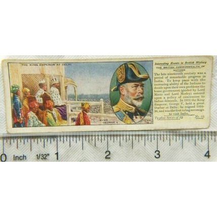 1938 Typhoo Events British History No. 25 British Commonwealth
