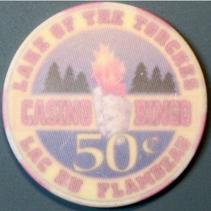 Lake Of The Torches. 50¢ Casino Chip. Lac Du Flambeau, WI. G54.