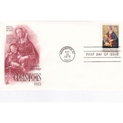 United States 1975 Christmas FDC Washington DC cancel Unaddressed VGC