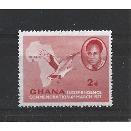 Ghana.SG166 2d Scarlet.Mounted Mint.Feb24