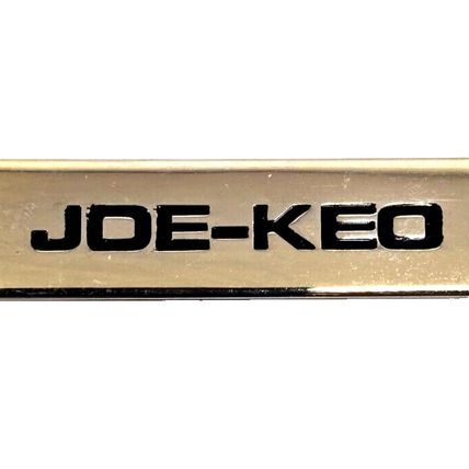 Aloha Hawaii Metal Keychain Souvenir Engraved Joe-Keo Gold-Tone Fob Luggage