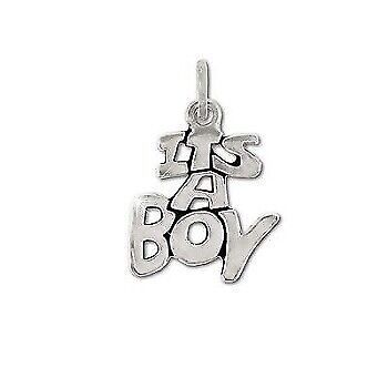 Sterling Silver Its A Boy Pendant