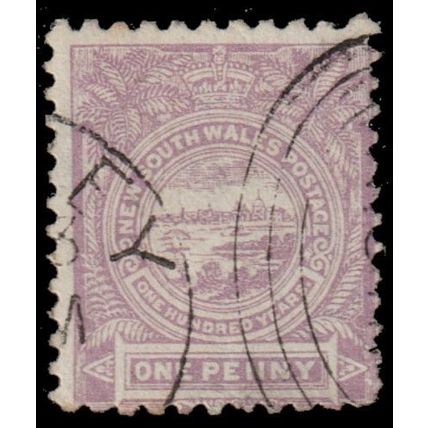 New South Wales 1888 1d Dull Lilac View of Sydney WMK INV VGU - SG 253