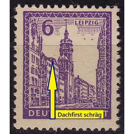 GERMANY Alliiert SBZ [West-Sachsen] MiNr 0159 y I ( **/mnh ) [01] Plattenfehler
