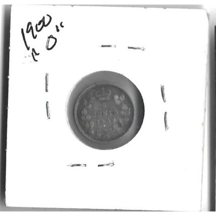 1900-O Canada Silver5 cents VF/XF