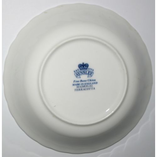 Aynsley Madrigal Terracotta Design Fine Bone China Vintage Dish Collectors Item