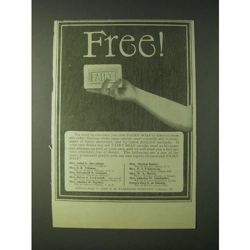 1900 Fairbank's Fairy Soap Ad