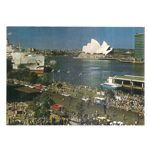 CIRCULAR QUAY, SYDNEY, N.S.W. AUSTRALIA used postcard.1980 postmark =