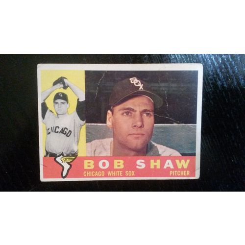 1960 Topps Card # 380 Bob Shaw Good (2) Chicago White Sox