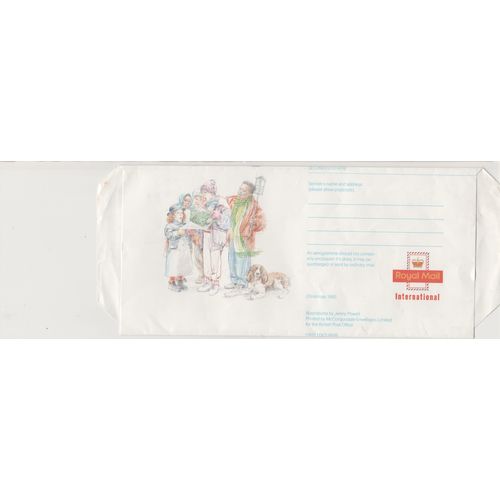 GB circa 1990 cover aerogram Christmas unused see rest