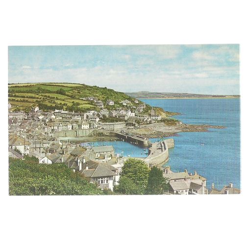 MOUSEHOLE HARBOUR, CORNWALL, unused vintage postcard =