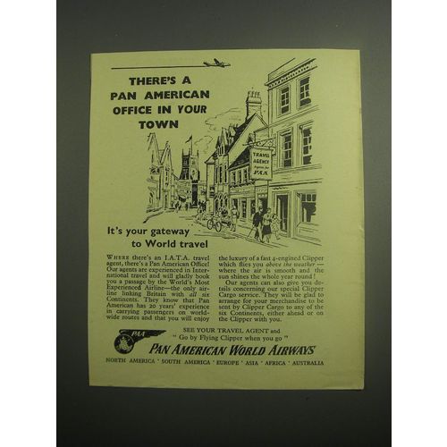 1948 Pan American World Airways Ad - There's a Pan American Office in your town