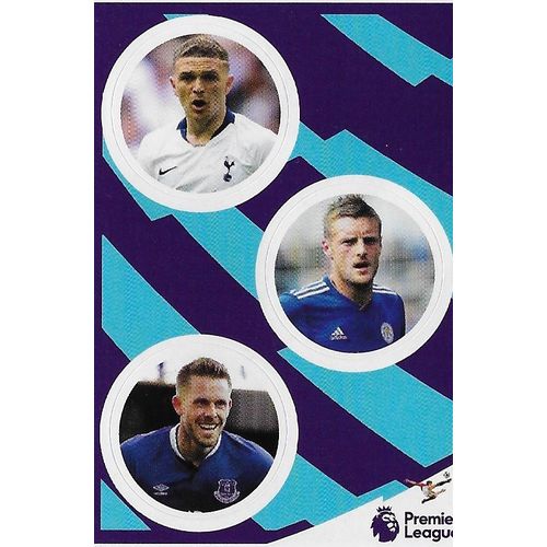 Premier League Panini Tabloid 2019 Stickers: No. 14 - Trippier / Vardy / Sigurds