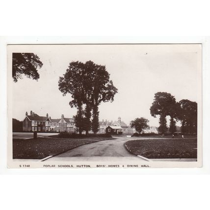 Boys Homes & Dining Hall Poplar Schools Hutton Postcard 1908 RP Essex