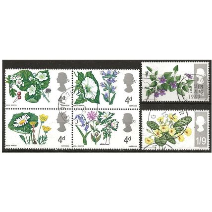 1967 Flowers Set SG717-722 Fine Used . . .