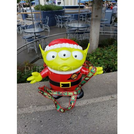 DISNEY TOY STORY LGM ALIEN SHAPED CHRISTMAS BUCKET~PURSE~CONTAINER W/ STRAP~NEW