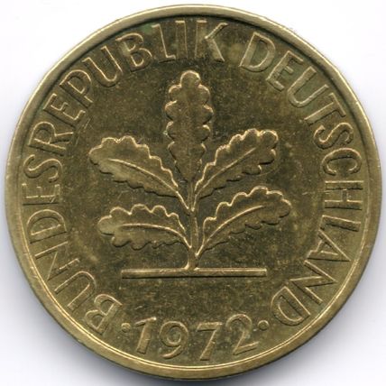Germany : 5 Pfennig 1972 J Hamburg