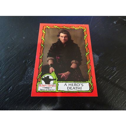 1991 Topps Robin Hood Prince of Thieves Card # 54 A Hero's Death Near Mint (7)