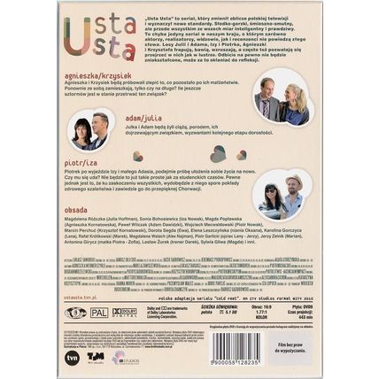Usta Usta - seria 3 (DVD 3 disc) Pawel Wilczak, Magdalena Rozczka POLSKI POLISH