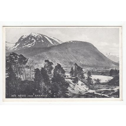 Ben Nevis from Banavie Postcard Inverness-shire 1469