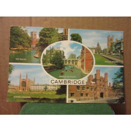 multiview, CAMBRIDGE BRIDGES used postcard by J. Salmon . 1978 pm =