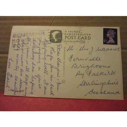 FROM the east cliffs, CHARMOUTH, DORSET used postcard 1975 pm. J. Salmon =