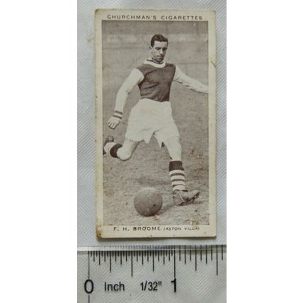 1939 Churchmans Association Footballers 2nd No. 6 F. H. Broome, Aston Villa