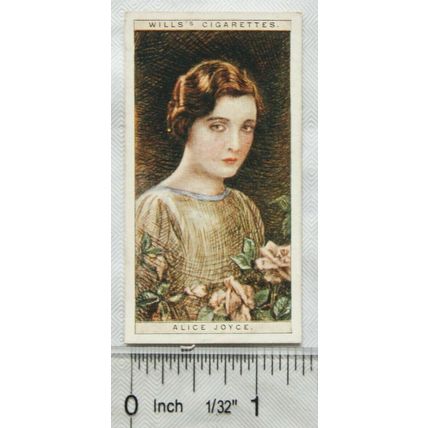 1928 Wills Cinema Stars 2nd No. 11 Alice Joyce