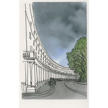 John Nash Park Crescent South Regents Park London Painting Postcard