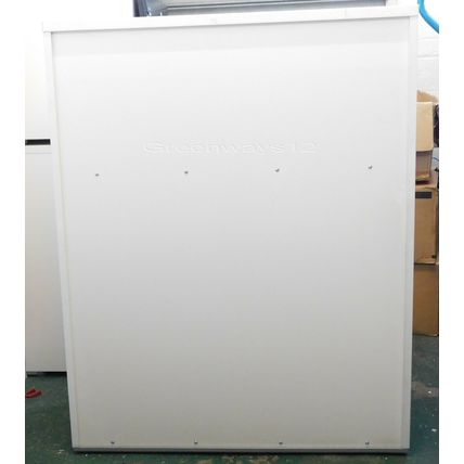 Actiu Tall White Double Door Adjustable shelve Wooden Storage Cabinet