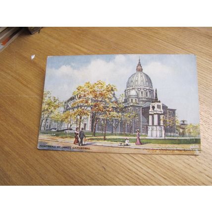 Raphael Tuck Postcard - St James Cathedral - Montreal, Canada