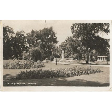 RP POSTCARD THE PEOPLES PARK BANBURY OXFORDSHIRE 1959 - PC356