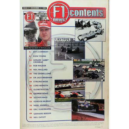F1 News magazine Millennium Issue December 1999