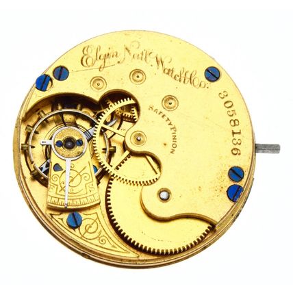 Elgin Grade 95 Size 6s = 34.6 mm 7 Jewels Vintage Watch Movement Parts Repair