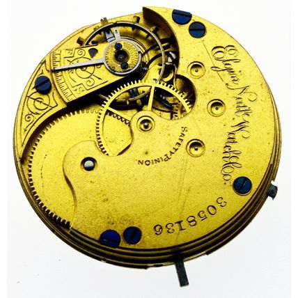Elgin Grade 95 Size 6s = 34.6 mm 7 Jewels Vintage Watch Movement Parts Repair