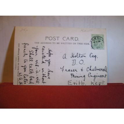 THE CASTLE, DEAL, KENT used antique postcard by Valentine 1905 pm =