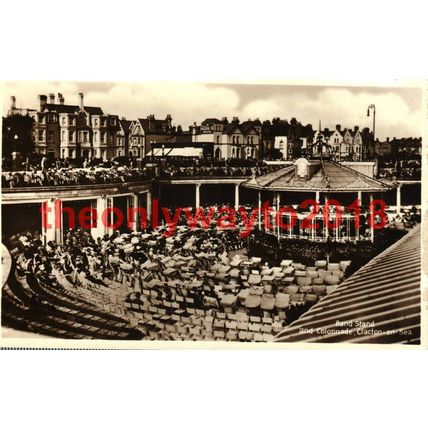 Band Stand & Colonnade, Clacton on Sea, Essex, Postcard
