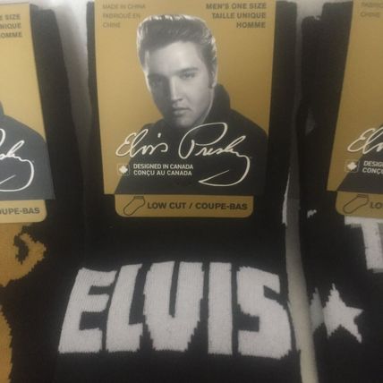 NEW 3 Pairs Elvis Men's Low Cut One Size Black Socks