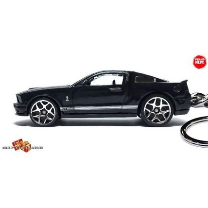 RARE KEYCHAIN BLACK FORD SHELBY MUSTANG GT500 GREAT GIFT or DESK DISPLAY