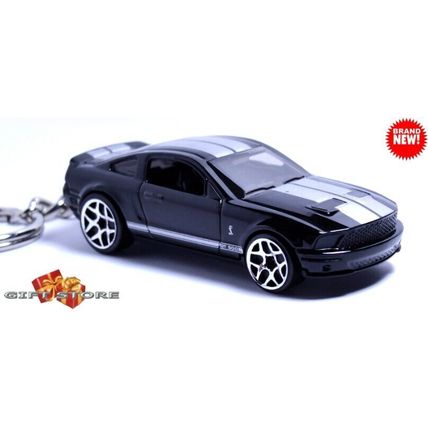 RARE KEYCHAIN BLACK FORD SHELBY MUSTANG GT500 GREAT GIFT or DESK DISPLAY