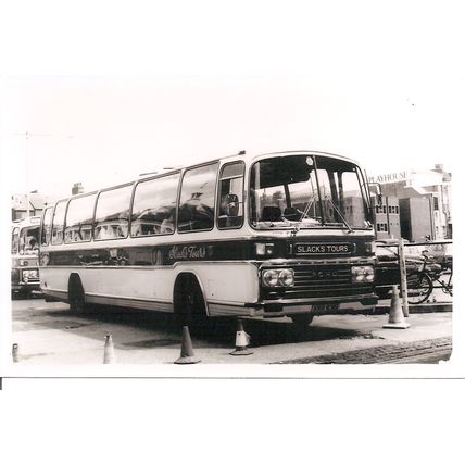 Black & White Photograph of Slack's Tours of Tansley - XRR 831S