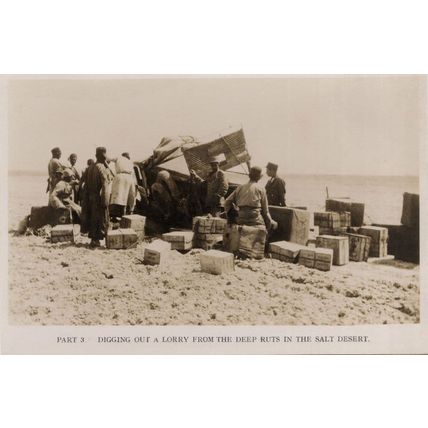 Rosita Forbes Balkans Expedition Digging Out A Lorry PB RPC Old Postcard