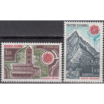 Andorre Français 1978 Michel 290 - 291 Neuf ** Cote (2008) 27.00 € Europa CEPT