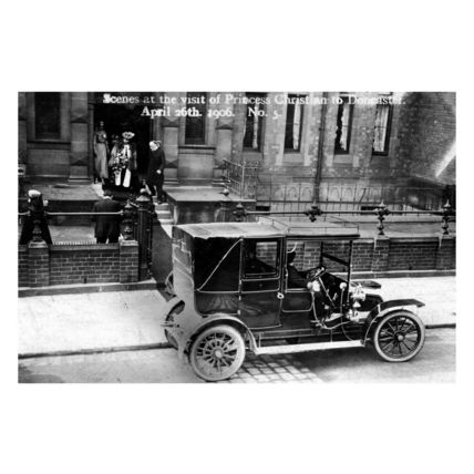 pu1458 - Visit of Princess Christian , Doncaster , Yorkshire 1906 - print 6x4